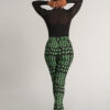 Talia Women's African Print Stretch Pants (Moss Black Geometric) - Image 7