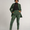 Talia Women's African Print Stretch Pants (Moss Black Geometric) - Image 13