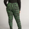 Talia Women's African Print Stretch Pants (Moss Black Geometric) - Image 11