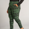 Talia Women's African Print Stretch Pants (Moss Black Geometric) - Image 14