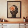 Black Flower Girl Art |  Afrocentric Wall Print, Vintage Style African American Painting - Image 4