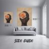 Black Flower Girl Art |  Afrocentric Wall Print, Vintage Style African American Painting - Image 7