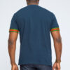 Men's African Print Dashiki T-Shirt (Navy) - Image 3
