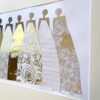 Gold Metallic Original Minimalist Artwork 18x24 | Apartment decor - Image 10