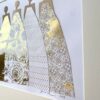 Gold Metallic Original Minimalist Artwork 18x24 | Apartment decor - Image 3