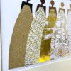 Gold Metallic Original Minimalist Artwork 18x24 | Apartment decor - Image 6